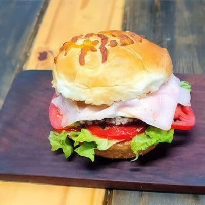 2 hamb esp simples + papas