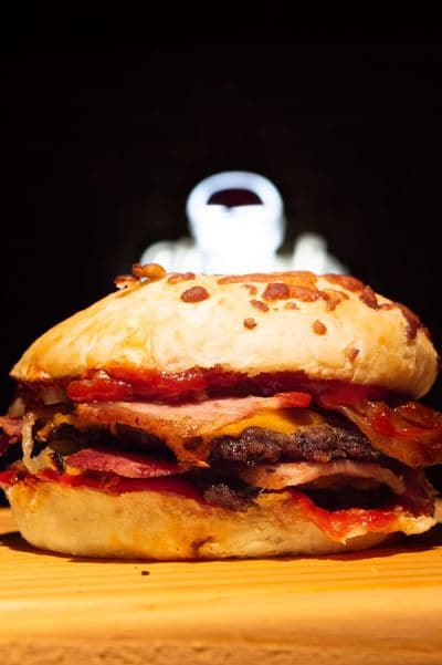 Burger american+ papas