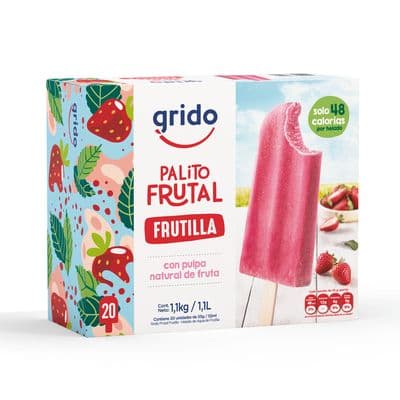 Palito frutal frutilla 20 un