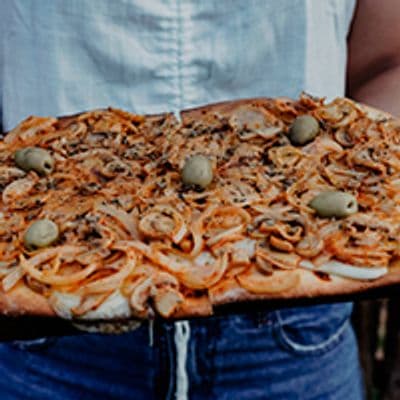 Pizza Champignon 8 porciones