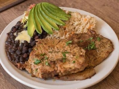 Costeleta de cerdo a la mex