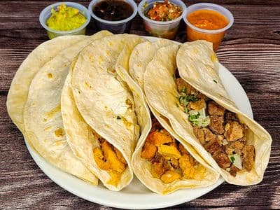 Tabla de tacos para 4 personas