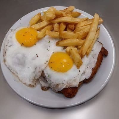 Milanesa a caballo