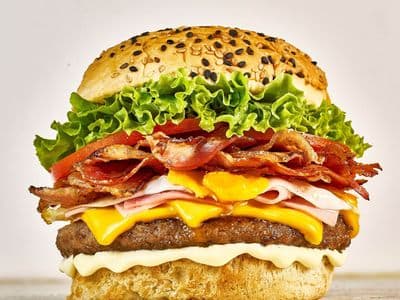 Bacon grande + fritas