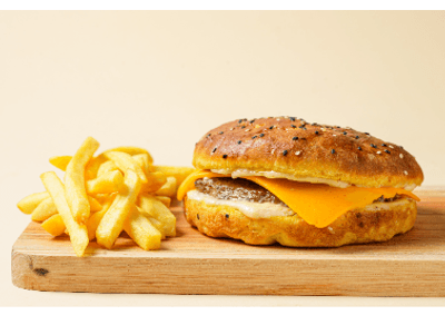 Cheddar grande + fritas