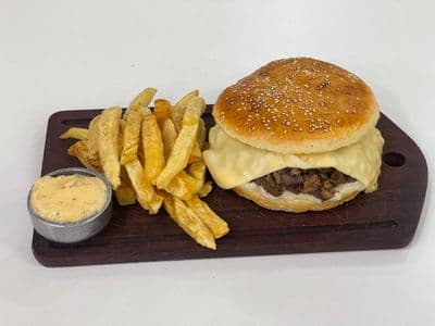 Hamburg de osobuco con papas