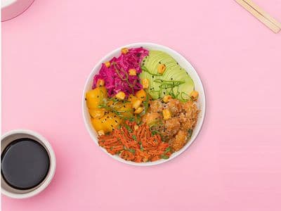 Entrada poke langos crispy