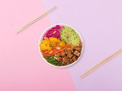 Baby poke pollo Teriyaki