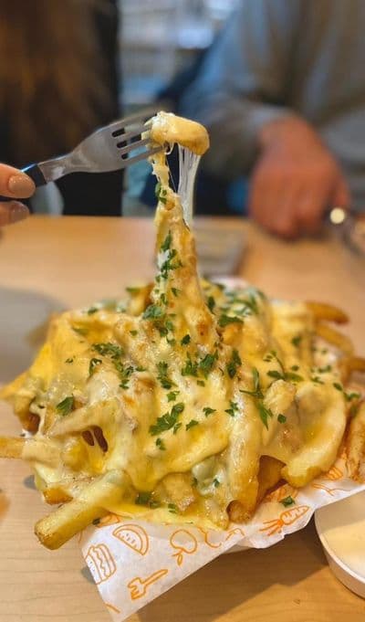 Papas 4 quesos (grande)